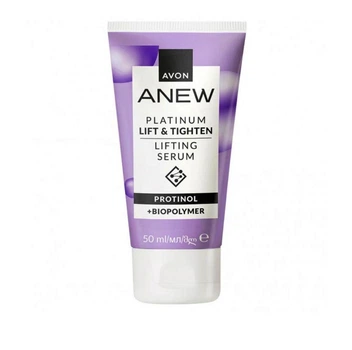Сироватка для обличчя Avon Anew Platinum Lift & Tighten Lifting Serum Protinol + Biopolimer Ліфтинг та пружність 50 мл