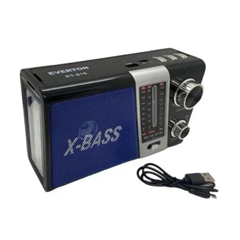 Портативный радиоприемник Everton RT-816 FM/AM/SW/Bluetooth/USB/фонарик