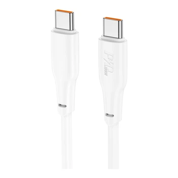 Кабель USB Hoco X93 Force 100W Type-C to Type-C Бiлий