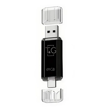 USB Flash Drive T&G 64gb USB/Type C 009 Чорний