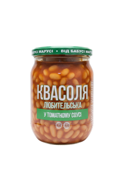 Фасоль Любительская в томатном соусе Бабушки Маруси 500 г
