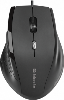 Проводная оптическая мышь Defender Accura MM-362, USB, 6 кнопок, 1600 dpi, черная (LKMTR_801342)