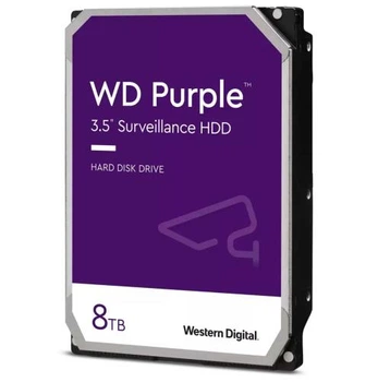 Жесткий диск 3.5" 8Tb Western Digital Purple, SATA3, 256 Мб, 5640 об/мин (WD85PURZ)