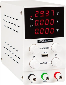 Лабораторний блок живлення Xtreme X3010 30 В 10 А Білий (5900804120681)