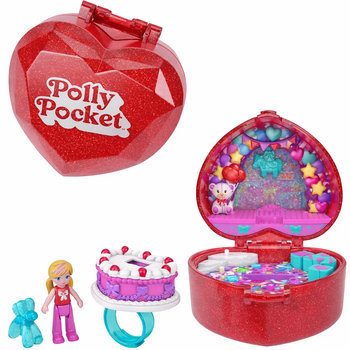 Ігровий набір Mattel 80-та річниця Polly Pocket з каблучкою (0194735315918)