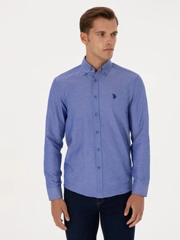 Рубашка мужская U.S. Polo Assn G081SZ004-000-2348254(Koyu Mavi) L Синяя (8683859559503)
