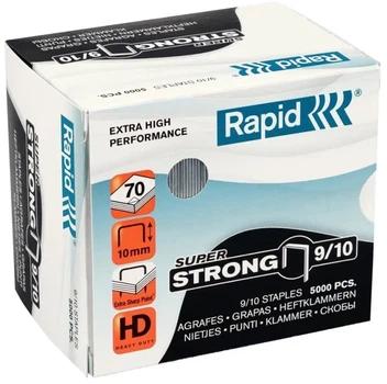 Zszywki Rapid Super Strong 9/10 stal nierdzewna do 70 arkuszy 5000 szt. (7313468712006)