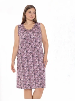 Жіноча нічна сорочка Cotpark 2XL Пудра арт 10685