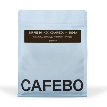 Кава в зернах CAFEBOUTIQUE Espresso Mix Colombia + India 1 кг