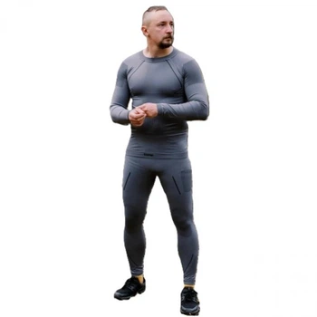 Термобілизна чоловіча Tramp Active. XXL/52-56р. Нейлон. Еластична. Сірий. Комплект термобілизни футболка + кальсони UTRUM-021