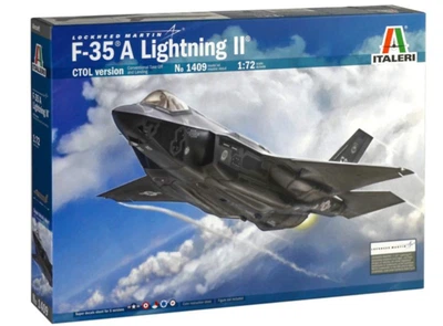 Збірна модель 1:72 реактивний літак F-35A Lightning II CTOL Version Italeri 1409