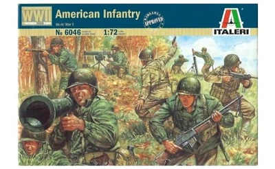 Збірна модель 1/72 фігури американська піхота American Infantry Italeri 6046