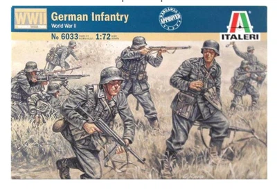 Збірна модель 1:72 фігури німецька піхота Italeri 6033