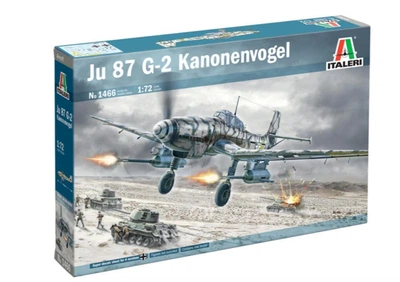 Збірна модель 1:72 пікіруючий бомбардувальник Ju 87 G-2 Kanonenvogel Italeri 1466