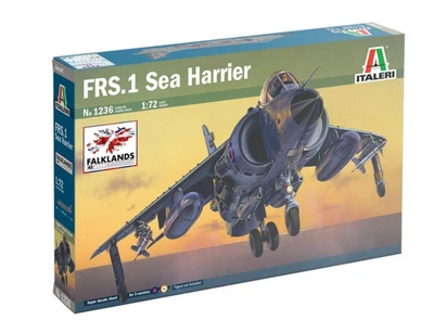 Збірна модель 1:72 реактивний літак FRS.1 Sea Harrier Falklands 40th Anniversary Italeri 1236