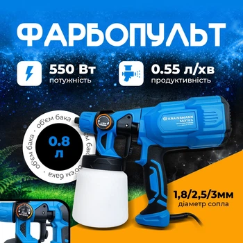 Фарбопульт Kraissmann 550 FS 3 (3 форсунки в наборе)