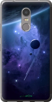 Чехол на Lenovo K6 Note Планеты в синем космосе "171t-453-70447"