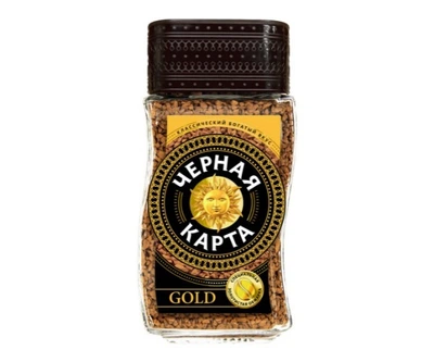 Кофе растворимый, "TM Черная Карта Gold" с/б 95 g ТМ «TM Черная Карта»