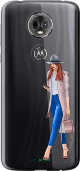 Чехол на Motorola Moto E5 Plus Девушка 1 "4751u-1412-70447"