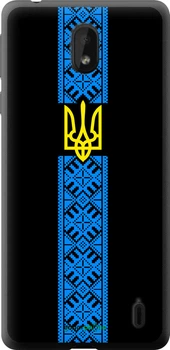 Чехол на Nokia 1 Plus Тризуб в вышиванке "1158u-1677-70447"