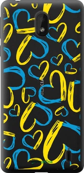 Чехол на Nokia 1 Plus Сердца UA "5292u-1677-70447"