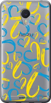 Чехол на Meizu M3 Note Сердца UA "5292t-256-70447"
