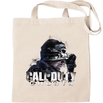 Еко-Сумка для шопінгу Call of duty ghosts logo Бежевий