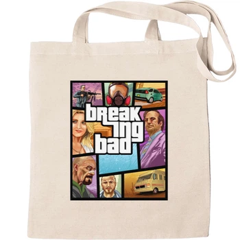 Еко-Сумка для шопінгу The breaking bad gta Бежевий