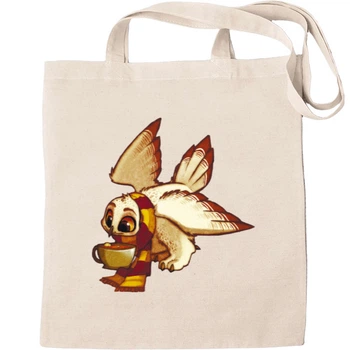 Еко-Сумка для шопінгу Harry potter owl Бежевий