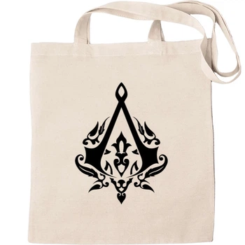Еко-Сумка для шопінгу Assassins creed ассасин знак Бежевий