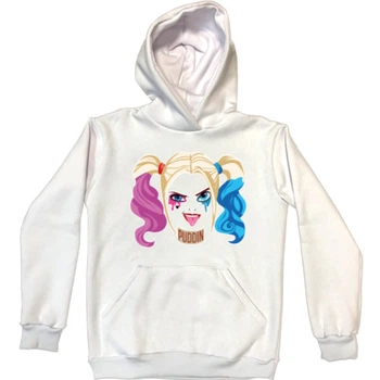 Худі Преміум Унісекс Harley quinn M Білий Без утеплювача