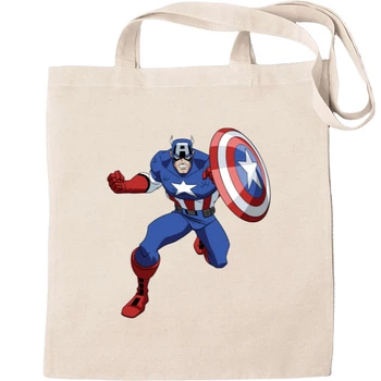 Еко-Сумка для шопінгу Captain america 13 Бежевий