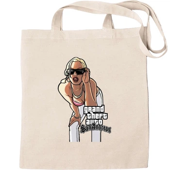 Еко-Сумка для шопінгу Gta 5 san andreas 2 Бежевий