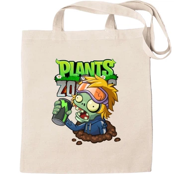 Еко-Сумка для шопінгу Plants vs zombies 4 Бежевий