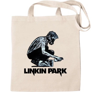 Еко-Сумка для шопінгу Linkin park 36 Бежевий