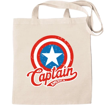 Еко-Сумка для шопінгу Captain america 16 Бежевий