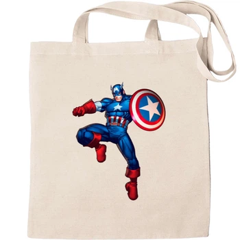 Еко-Сумка для шопінгу Captain america 3 Бежевий