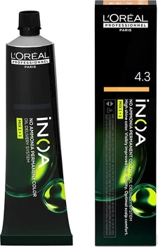 Farba do włosów L'Oreal Professionnel Inoa Permanent Color bez amoniaku 4.3 60 g (3474637129767)