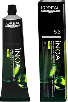 Farba do włosów L'Oreal Professionnel Inoa Permanent Color bez amoniaku 5.3 60 g (3474637131395)
