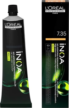 Farba do włosów L'Oreal Professionnel Inoa Permanent Color bez amoniaku 7.35 60 g (3474637129651)