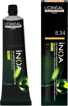 Farba do włosów L'Oreal Professionnel Inoa Permanent Color bez amoniaku 8.34 60 g (3474637129453)