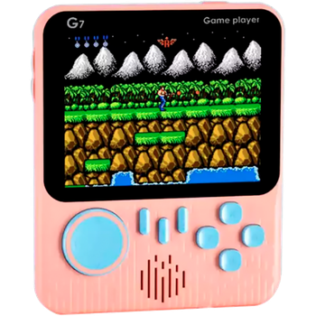 Ретро игровая приставка SUP G7 Game Box Portable 666 in 1 AV Pink [70768]