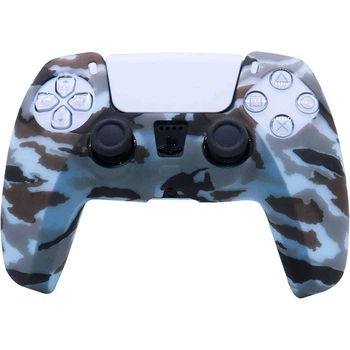 Чехол на геймпад Silicone Case для Sony PS5 DualSense (Gray Camouflage) [76432]