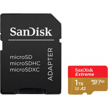 Карта памяти SanDisk microSDXC 1TB UHS-I Extreme U3 A2 V30 + SD Adapter (SDSQXAV-1T00-GN6MA) [112843]