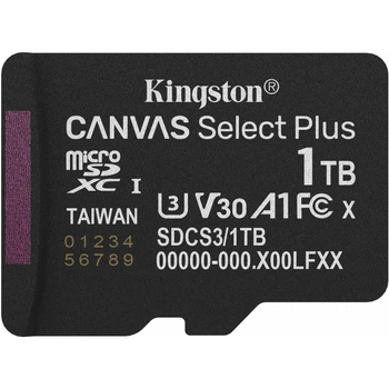 Карта памяти Kingston microSDXC Canvas Select Plus 1TB Class 10 UHS-I U3 V30 А1 (SDCS3/1TBSP) [145074]