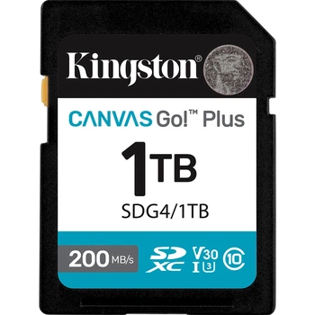 Карта пам'яті Kingston SDXC Canvas Go! Plus 1TB Class 10 UHS-I U3 V30 (SDG4/1TB) [139175]