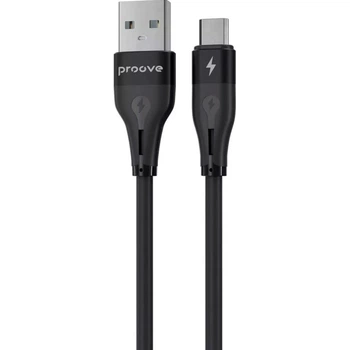 Кабель Proove Soft Silicone USB-A to Micro-USB 2.4A 1m Black (CCSO20001301) [130625]