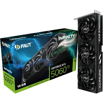 Видеокарта Palit GeForce RTX 5060 Ti Infinity 3 16GB (NE7506T019T1-GB2061S) UA [154536]