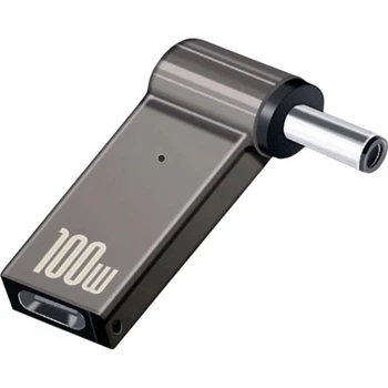 Переходник STLab USB-C Female to DC Male Jack 5.5x2.1mm PD 100W Black [152526]