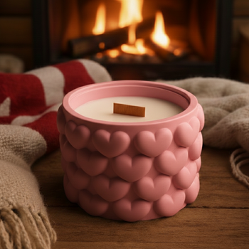 Романтична Аромасвічка Julias Candle З Серцями Very Vanilla 150 мл